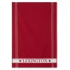 Koti Lexington Company | Organic Cotton Terry Kitchen Towel With Side Stripes, Red/White