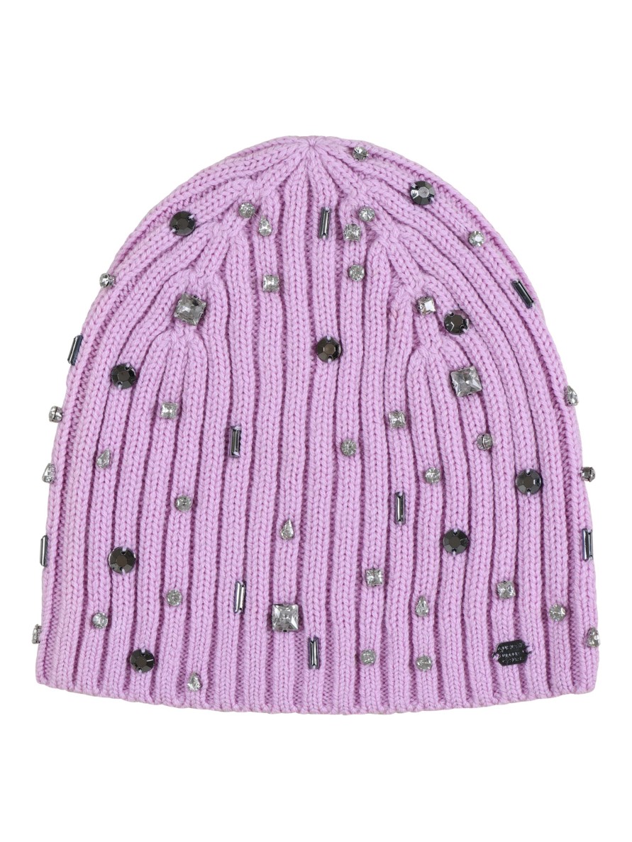 Kengat&Asusteet Gustav | Pearl Knit Hat, Rose Orchid