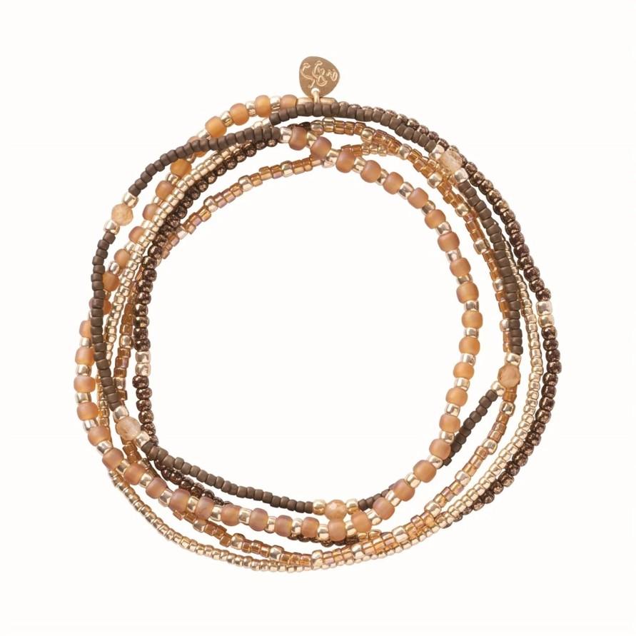 Kengat&Asusteet A Beautiful Story | Respect Citrine Bracelet Gold