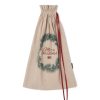 Joulu Lexington Company | Jute/Cotton Christmas Gift Sack, Natural