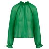 Vaatteet Coster Copenhagen | Chiffon Blouse, Metallic Green