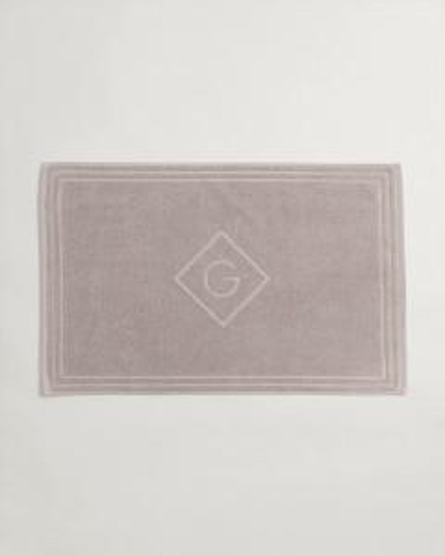 Koti Gant Home | Organic G Shower Mat, Silver Sand