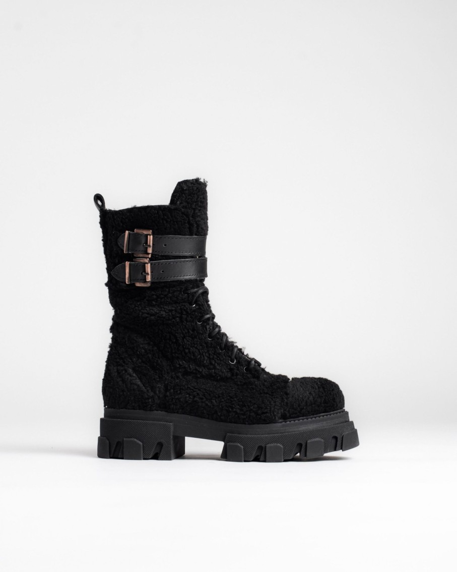 Kengat&Asusteet Vamsko | Madison Teddy Laceboot, Black