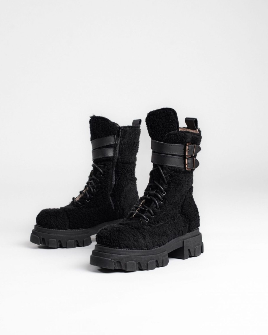 Kengat&Asusteet Vamsko | Madison Teddy Laceboot, Black