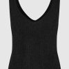 Vaatteet Second Female | Ymma Knit Top, Black