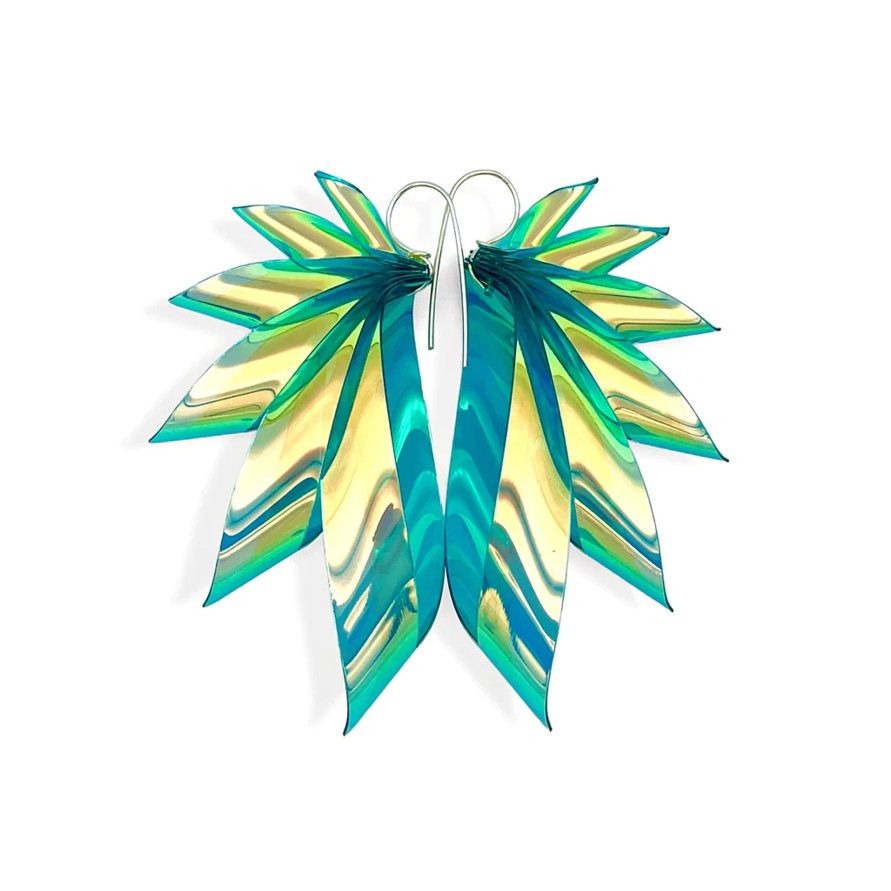 Kengat&Asusteet ByFossdal | The Wings Silver Medium, Rainbow Green