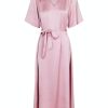 Vaatteet Neo Noir | Benita Heavy Sateen Dress, Rose