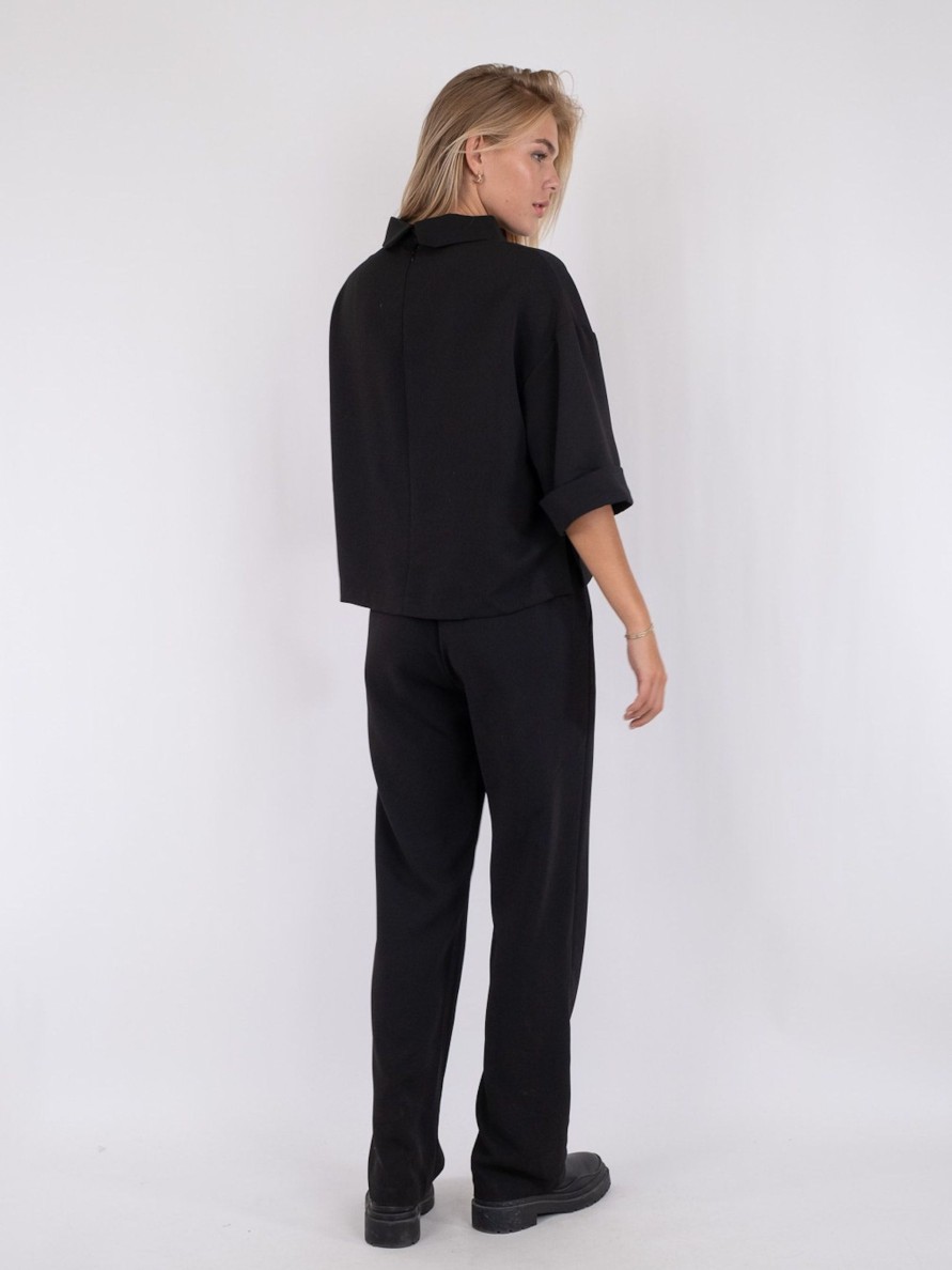 Vaatteet Neo Noir | Arlo Crepe Jumpsuit, Black