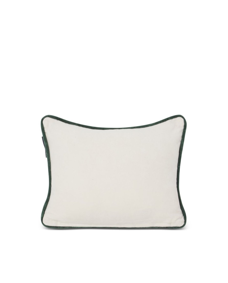 Koti Lexington Company | Holiday Car Organic Cotton Velvet Pillow 40X30, White/Red