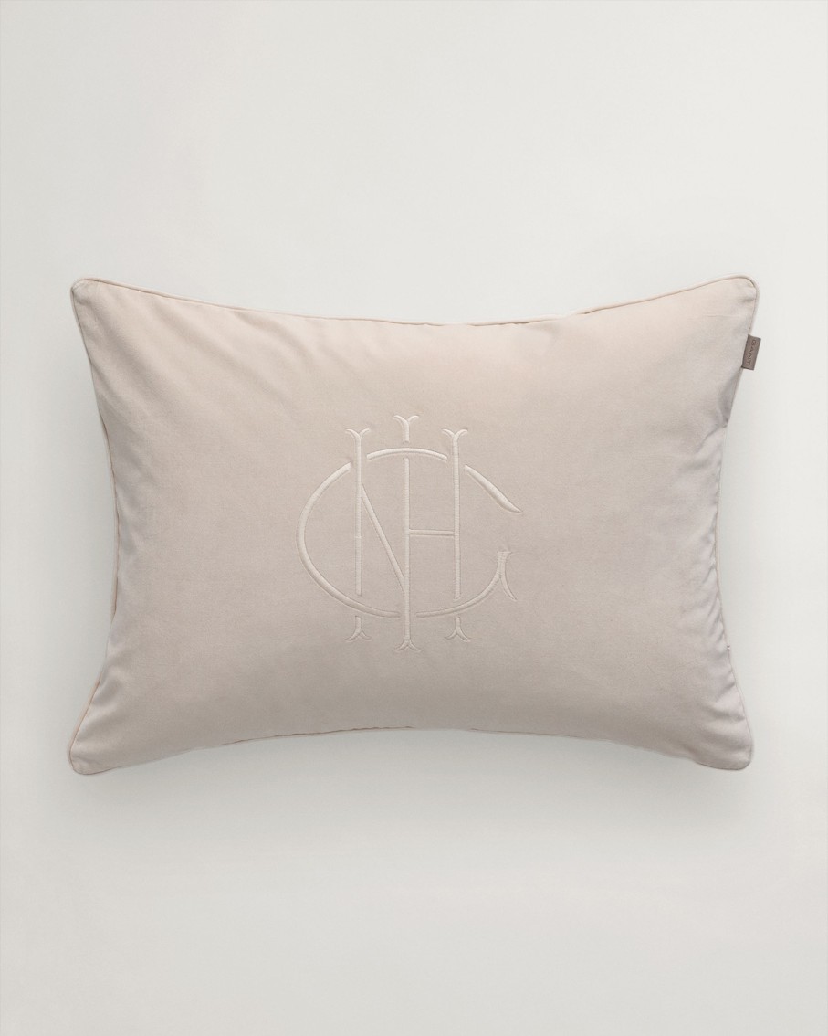 Koti Gant Home | Monogram Cushion 50X70, White Sand