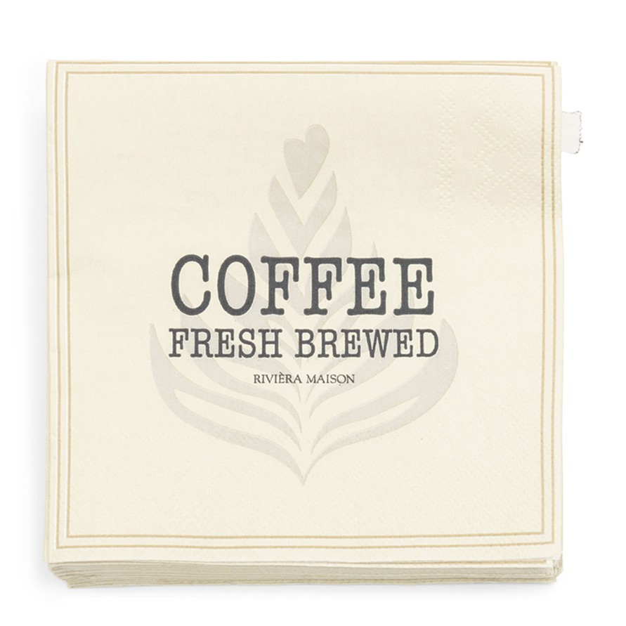 Koti Rivièra Maison | Paper Napkin Coffee Fresh Brewed