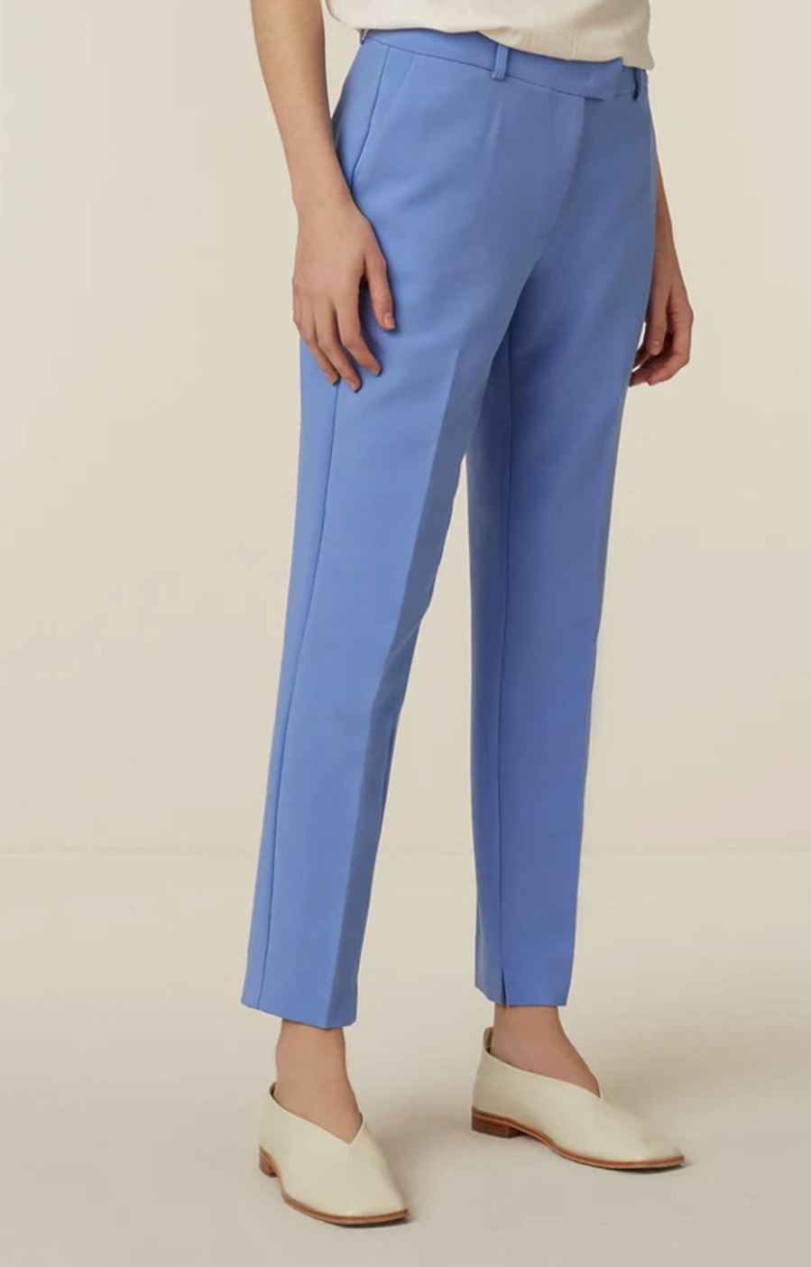 Vaatteet Beaumont | Alix Pants Twill Chino, Corn Blue