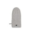 Koti Lexington Company | Icons Cotton Herringbone Striped Mitten, Black/White