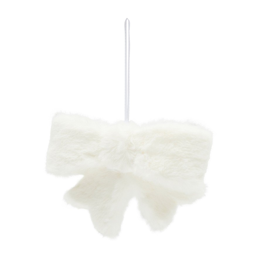 Koti Rivièra Maison | Warm Wishes Bow Ornament, White