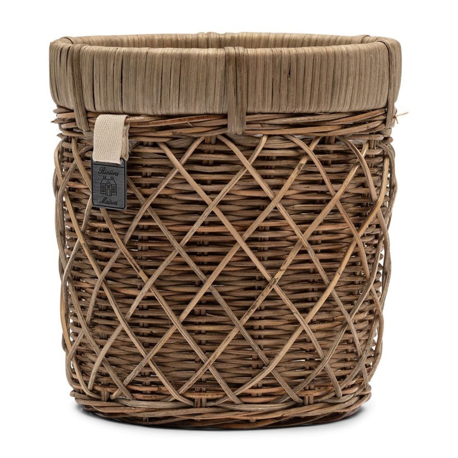 Koti Rivièra Maison | Rustic Rattan Diamond Weave Planter S