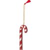 Joulu Lexington Company | Papier Mache Candy Cane Christmas Ornament, Red/White