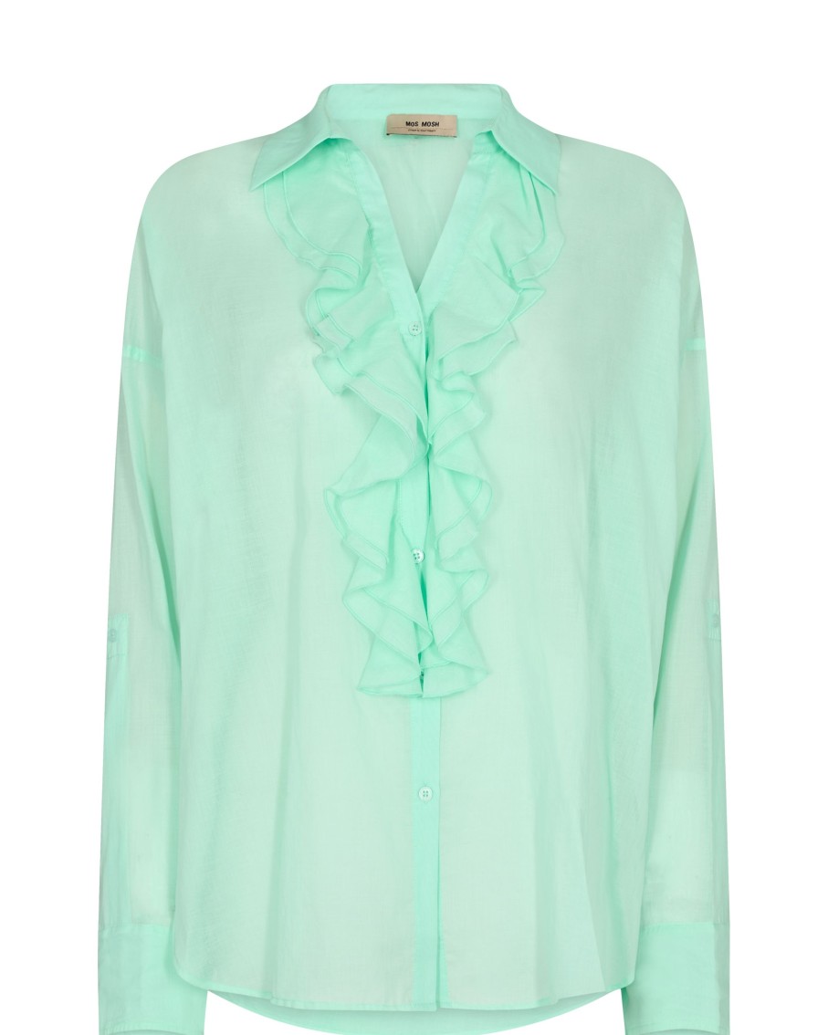 Vaatteet Mos Mosh | Jelena Voile Shirt, Brook Green