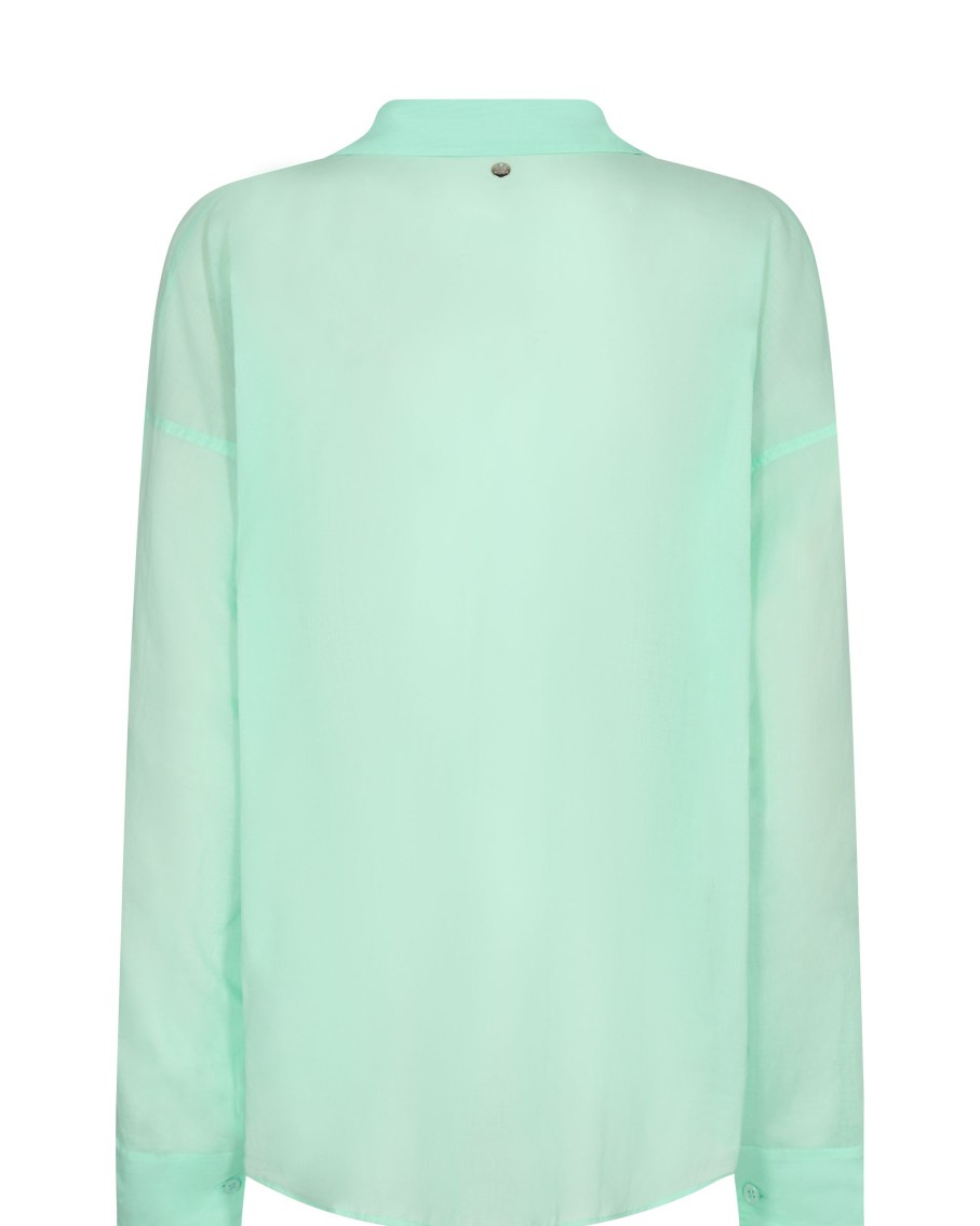 Vaatteet Mos Mosh | Jelena Voile Shirt, Brook Green