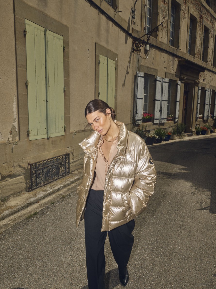 Vaatteet Mos Mosh | Calvo Down Metallic Jacket, Gold