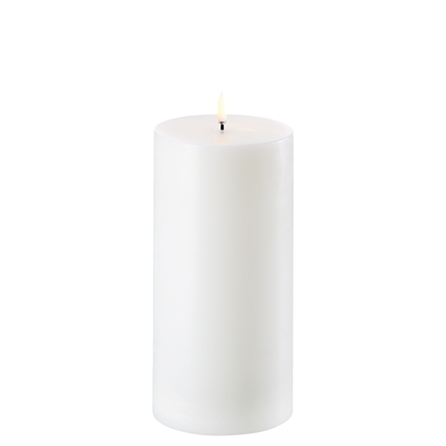 Koti Uyuni Lighting | Led Candle 10X20Cm, Nordic White