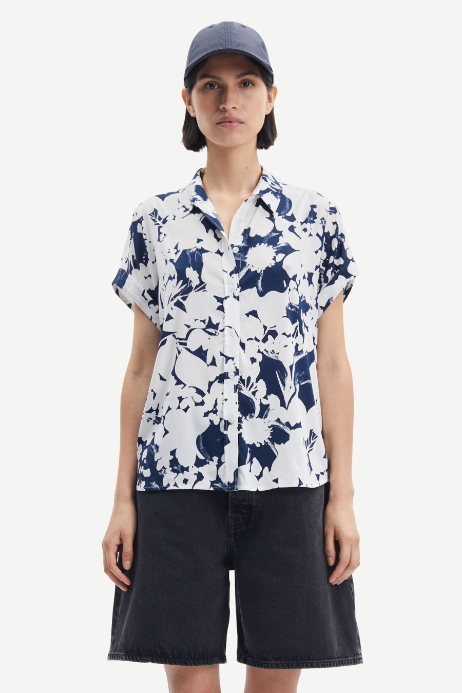 Vaatteet Samsøe & Samsøe | Majan Shirt, Flora Blue