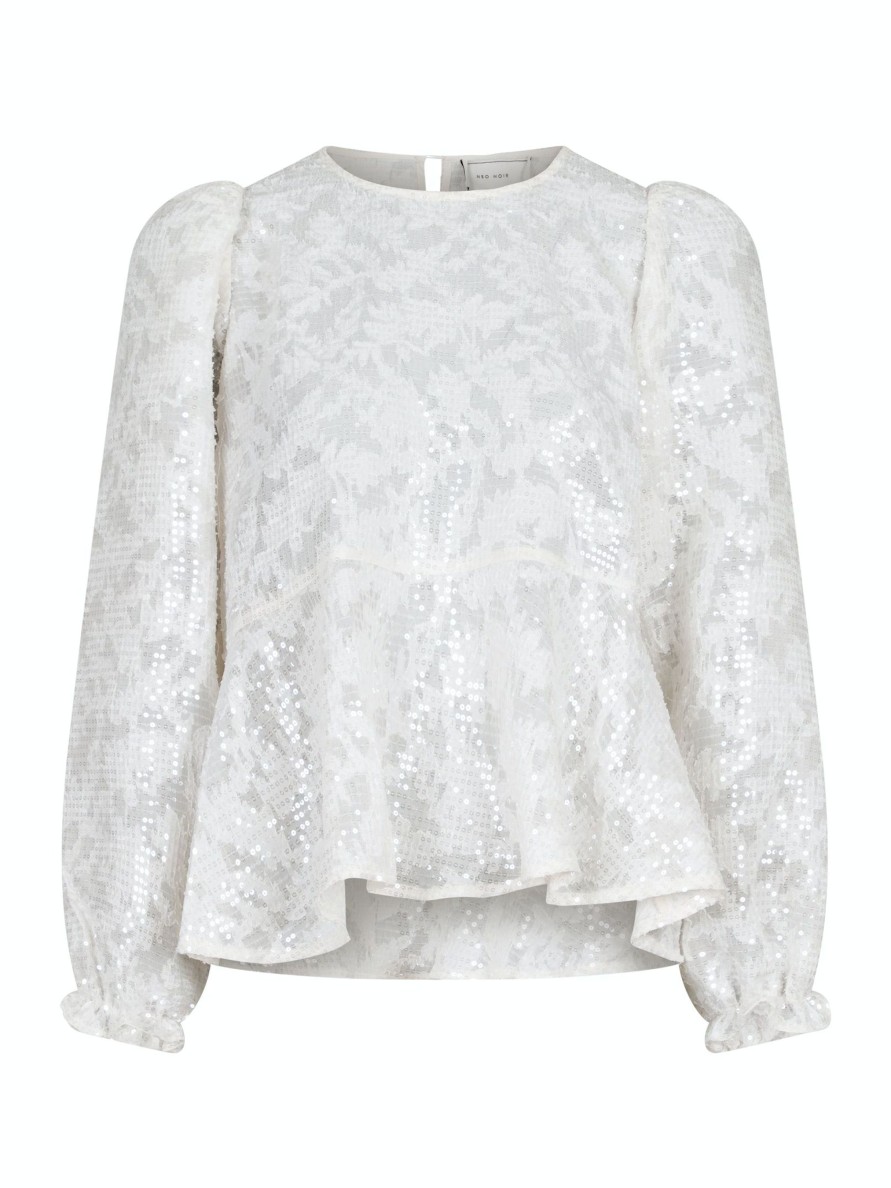 Vaatteet Neo Noir | Rizzo Sequins Blouse, Ivory