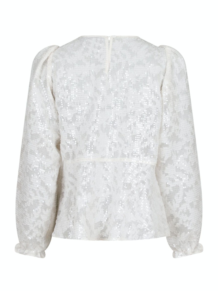 Vaatteet Neo Noir | Rizzo Sequins Blouse, Ivory