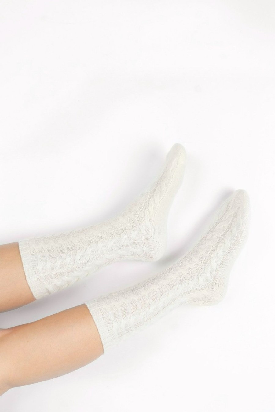 Kengat&Asusteet Balmuir | Bellecote Cashmere Socks, Ivory