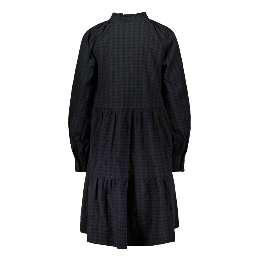 Vaatteet GAUHAR Helsinki | Long Sleeved Ruffled Dress, Black