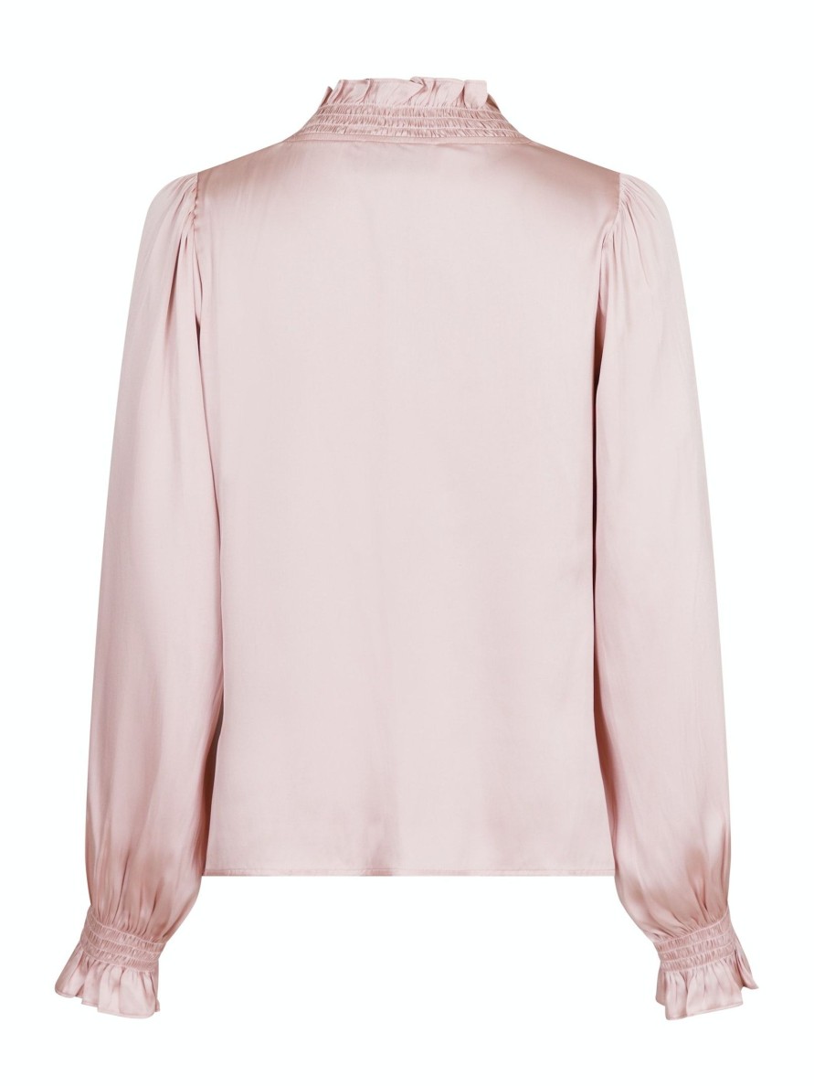 Vaatteet Neo Noir | Brielle Satin Blouse, Powder