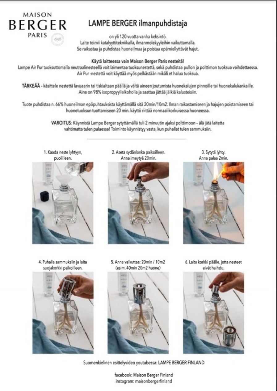 Koti Maison Berger | Citronella - Ilmanpuhdistajanneste 500Ml