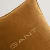 Koti Gant Home | Velvet G Cushion 50X50, Dark Mustard Yellow