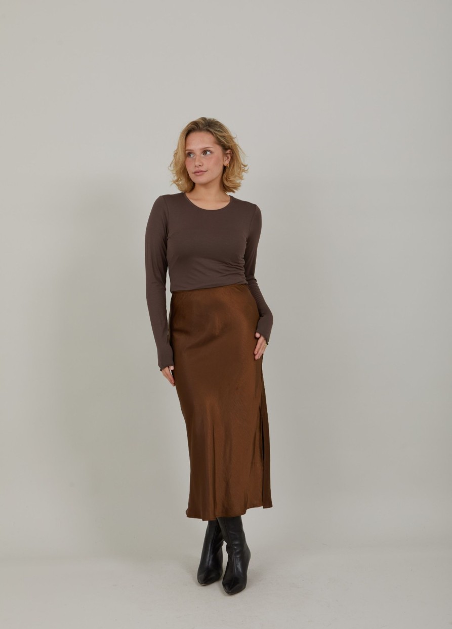 Vaatteet Coster Copenhagen | Skyler Skirt, Autumn Brown