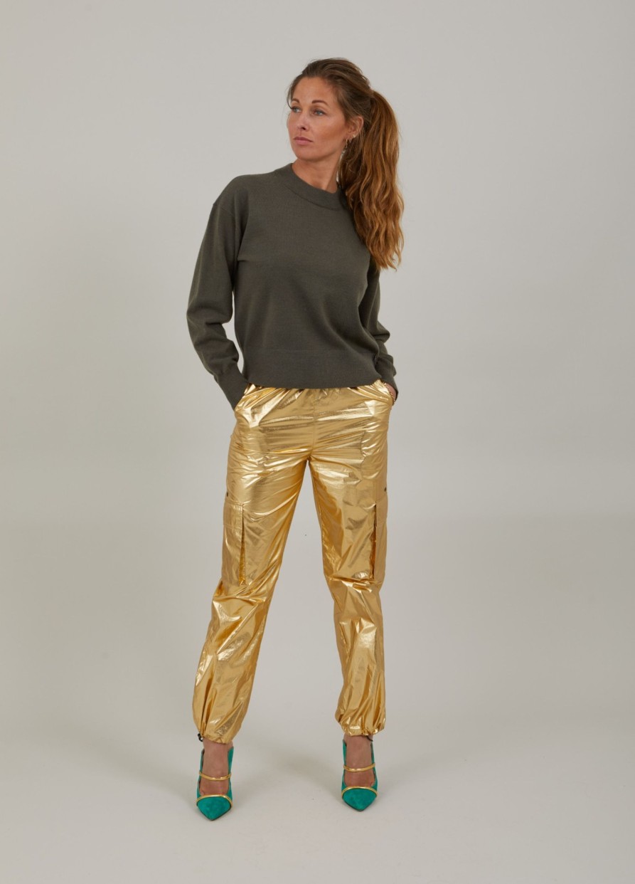 Vaatteet Coster Copenhagen | Metallic Cargo Pants, Metallic Gold