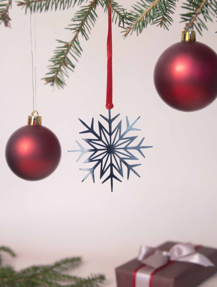 Joulu Pluto Design | Hanging Deco Snowstar, Silver