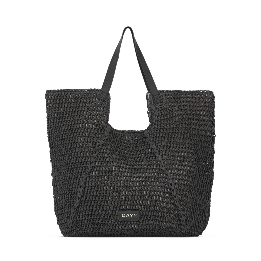 Kengat&Asusteet Day Et | City Straw Shoulder Bag, Black