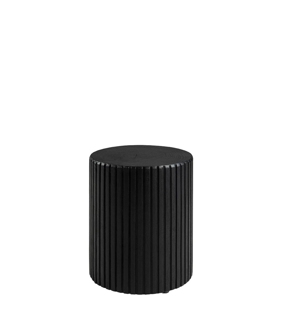 Koti Artwood | Groove Side Table, Metal Black