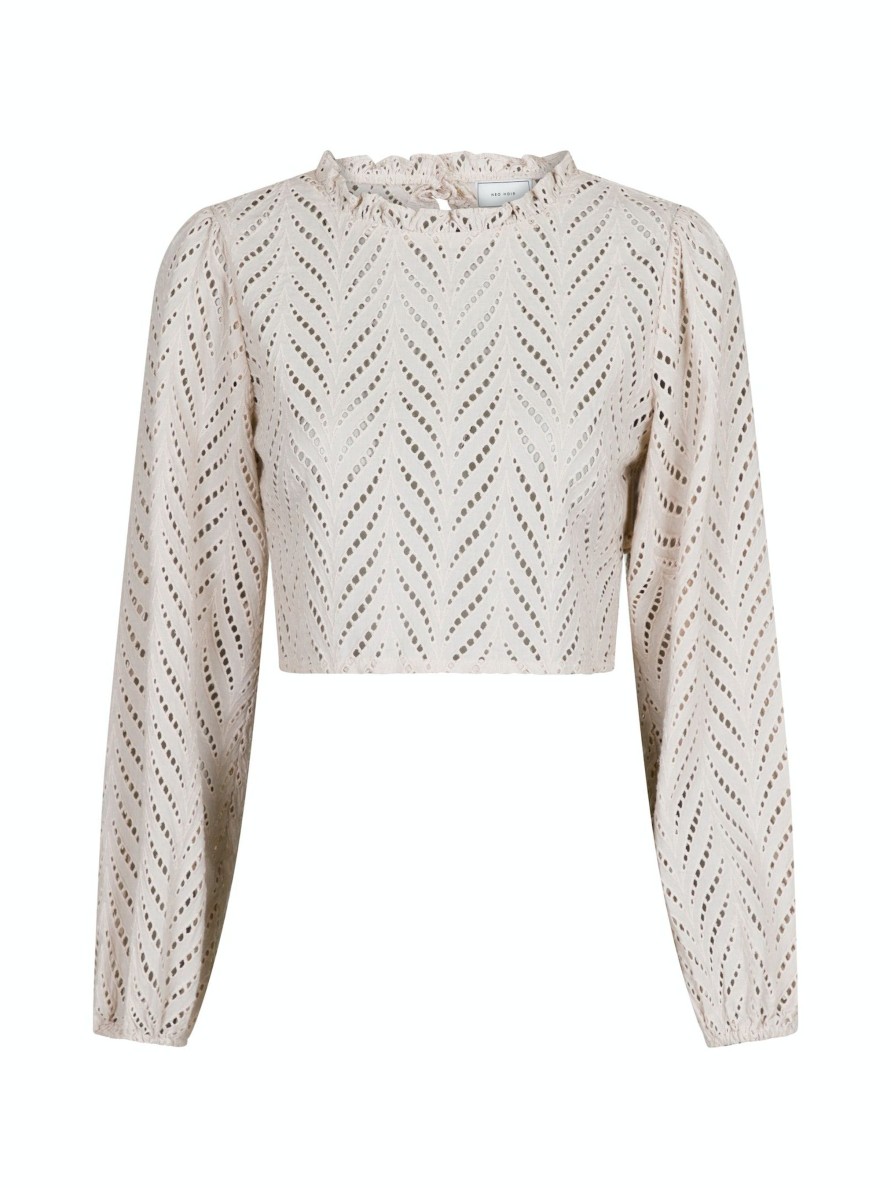 Vaatteet Neo Noir | Rivoli Wave Blouse, Ivory