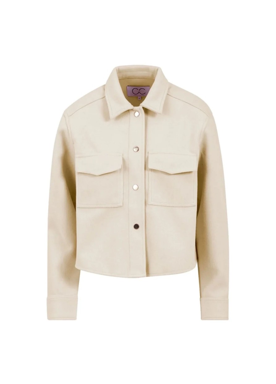 Vaatteet Coster Copenhagen | Ariana Short Jacket, Creme