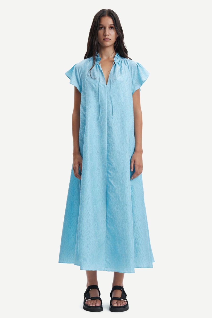 Vaatteet Samsøe & Samsøe | Karookh Long Dress, Blue Topaz