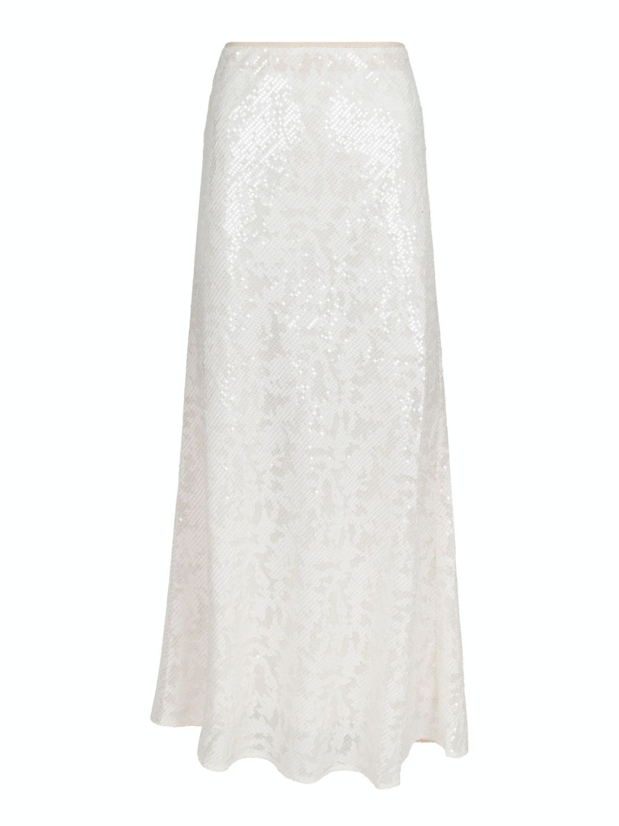 Vaatteet Neo Noir | Vicky Sequins Skirt, Ivory