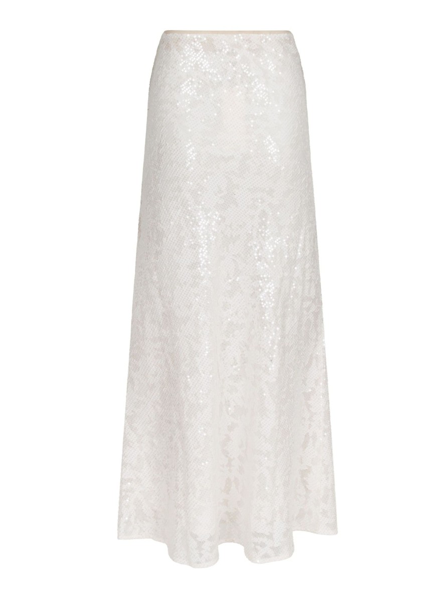 Vaatteet Neo Noir | Vicky Sequins Skirt, Ivory