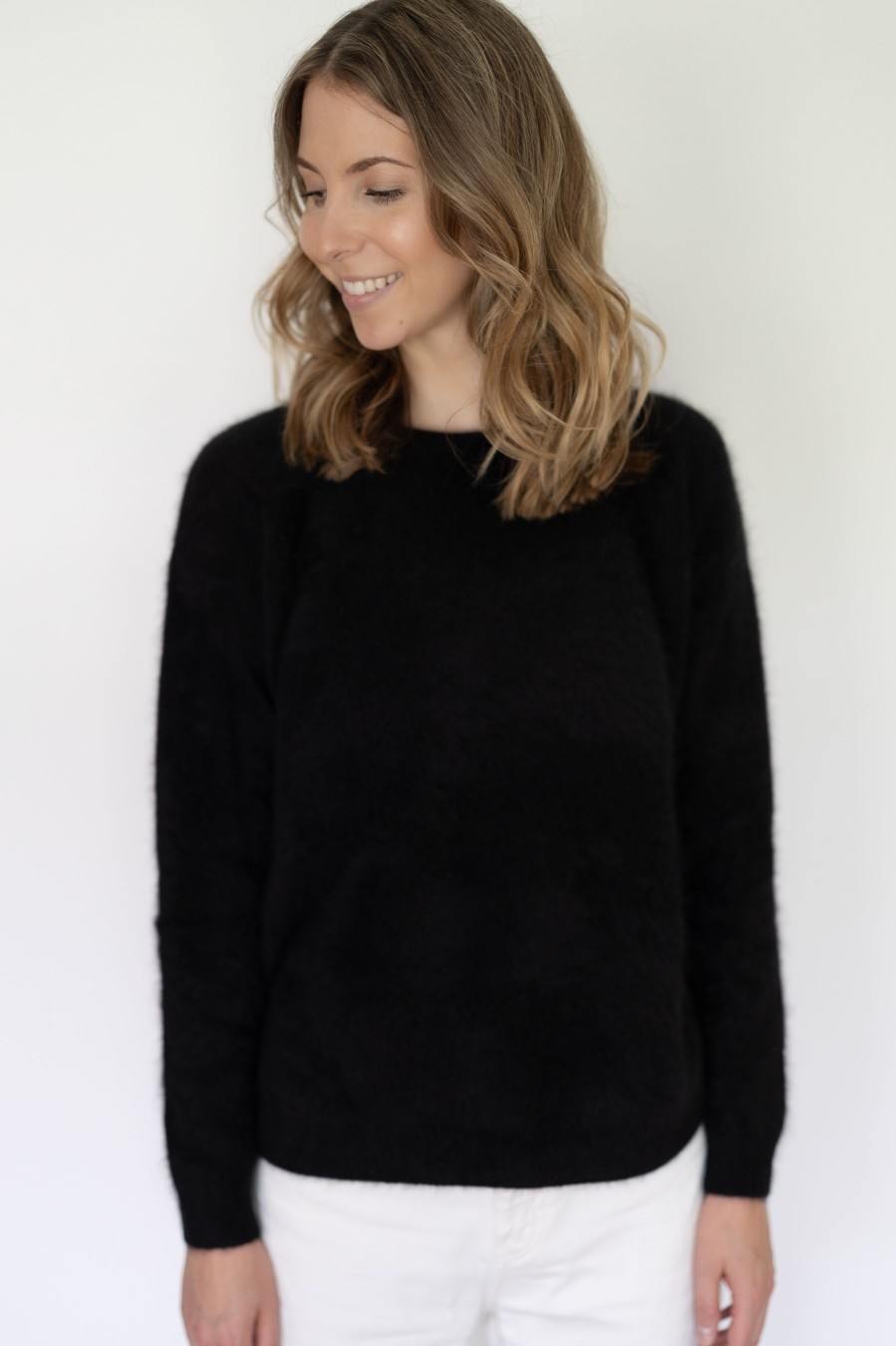 Vaatteet Estheme Cachemire | Estheme Round Neck Knit, Noir