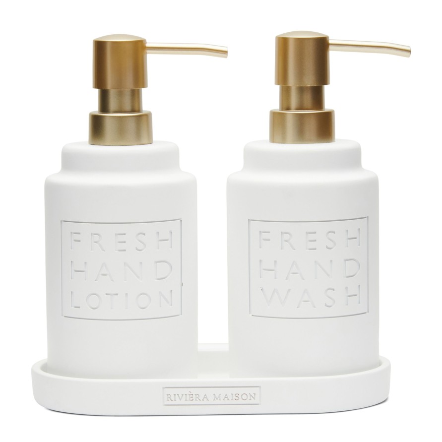 Koti Rivièra Maison | Fresh Soap & Lotion Dispenser Set