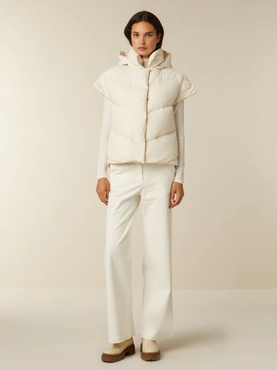 Vaatteet Beaumont | Summer Puffer Vest, White Pepper