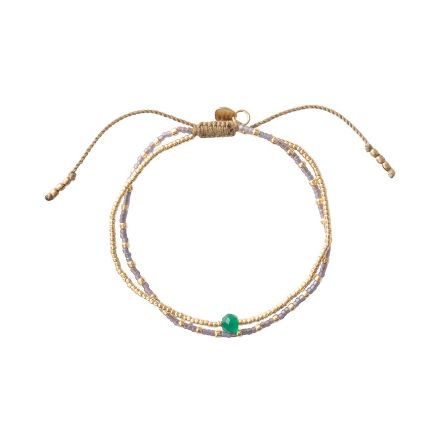 Kengat&Asusteet A Beautiful Story | Friendship Aventurine Gold Bracelet