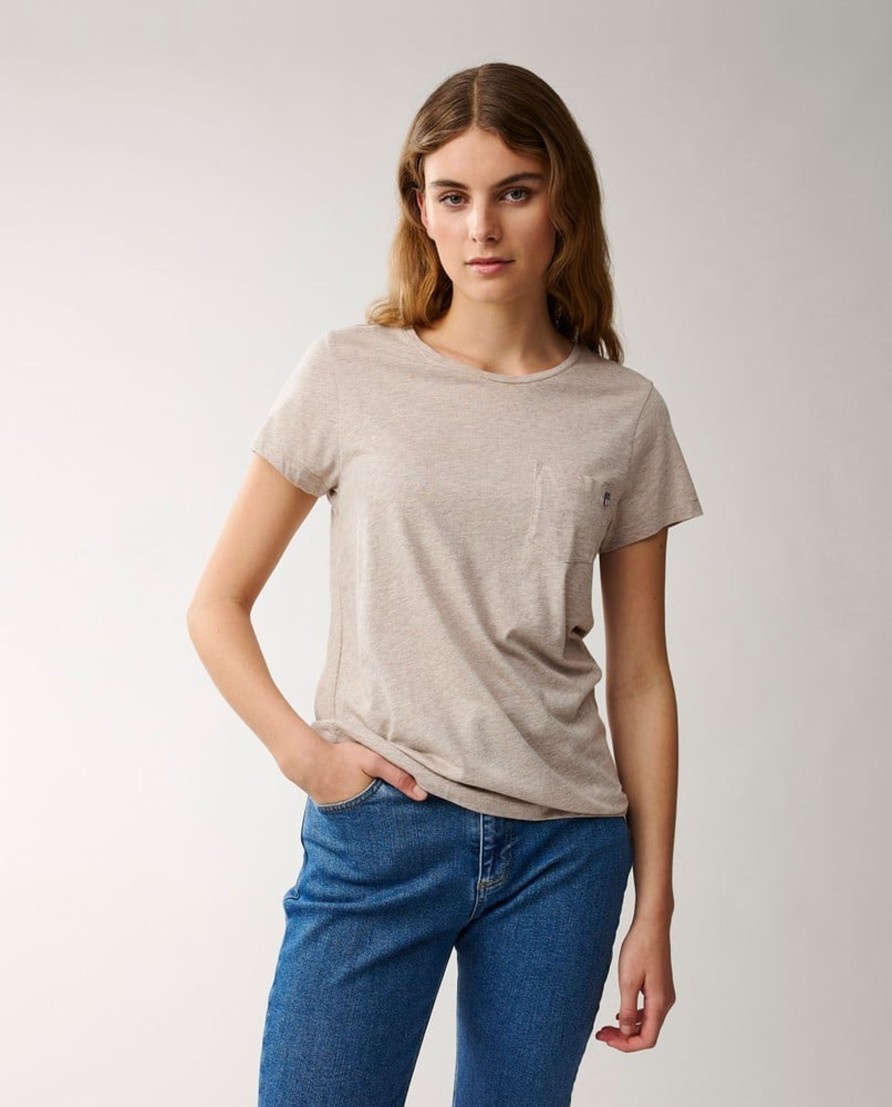 Vaatteet Lexington Company | Ashley Tee, Light Brown Melange