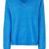 Vaatteet Second Female | Brook Knit Oversize V-Neck, Campanula