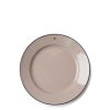 Koti Lexington Company | Stoneware Dinner Plate, Beige/Dark Blue