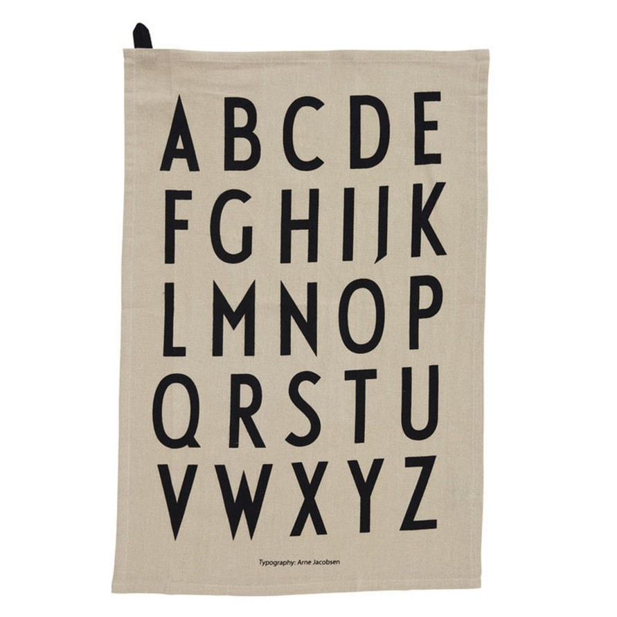 Koti Design Letters | Classic Tea Towel, Beige